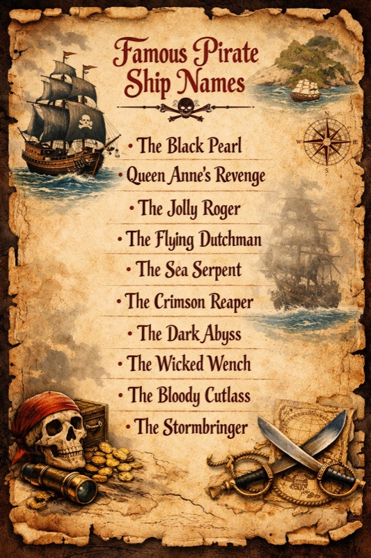 1000+ Pirate Ship Names (Cool, Unique & Funny Ideas) | Ideas & Generator